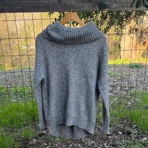 Old Navy Heather Gray Cowl Neck Sweater
